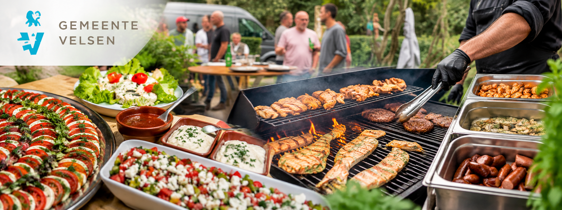 Gemeente Velsen: complete BBQ-catering met koks